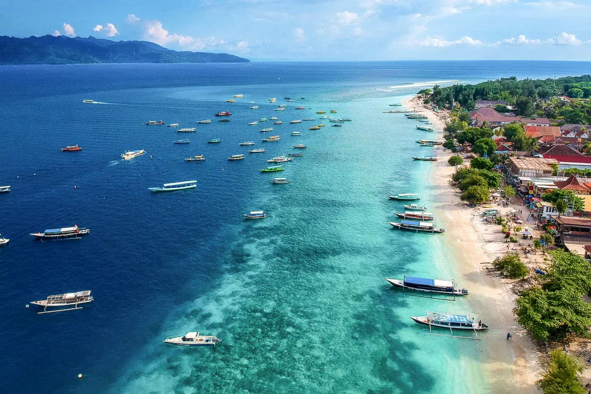 Revival Tours guests on the water in Lombok